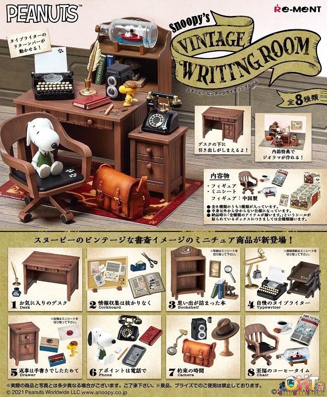 Re-Ment Snoopy Vintage Writing Room (Box of 8)