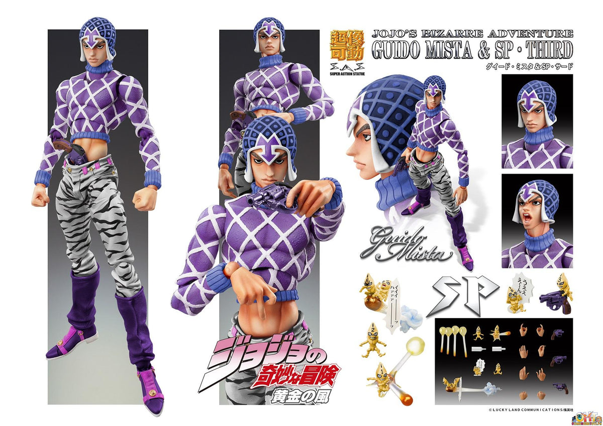 Medicos Super Action Statue JoJo's Bizarre Adventure Part.5 Guido Mista & S.P. Third