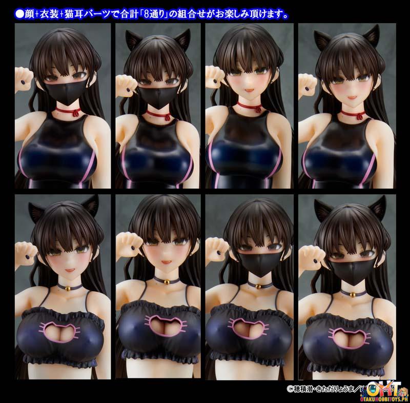 Kaitendoh The Story of a Manga Artist Who Was Imprisoned by a Strange High School Girl 1/6 Konata Competitive Swimsuit & Cat Lingerie Costume Set