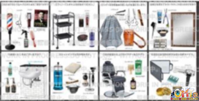 Re-Ment Dober's Barbershop (Set of 8)