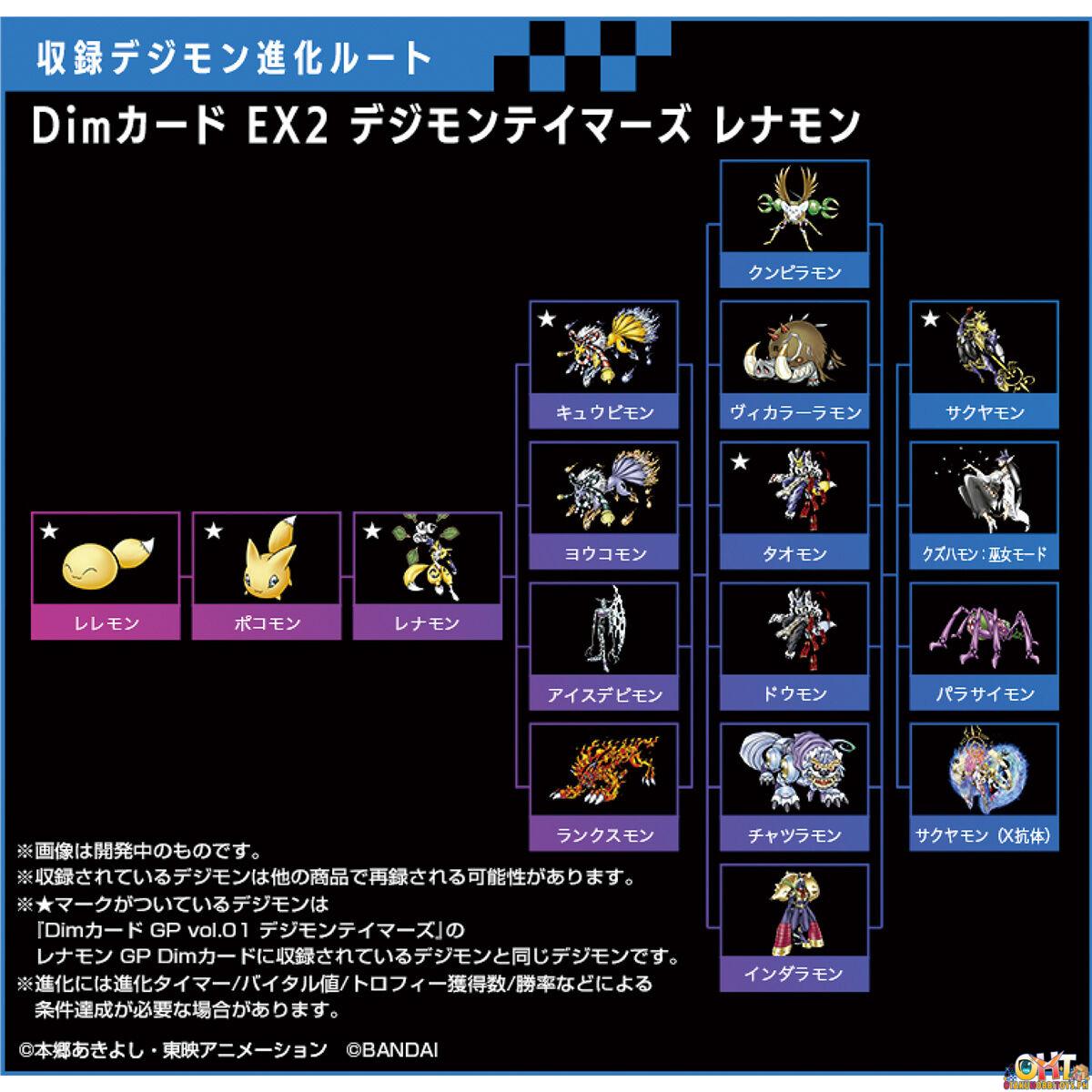 Bandai Digital Monster Dim Card EX2 Digimon Tamers Ver RENAMON