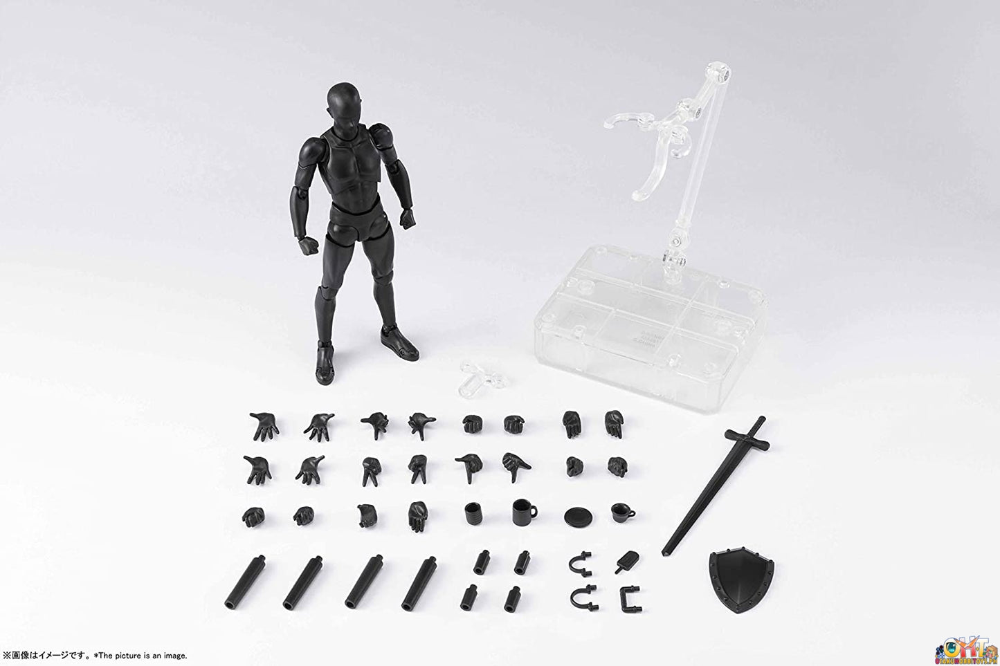 S.H.Figuarts Body-kun DX Set 2 (Solid Black Color Ver.)