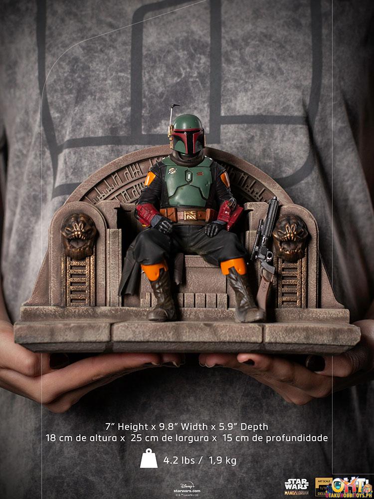 Iron Studios 1/10 Boba Fett on Throne Deluxe Art Scale - The Mandalorian