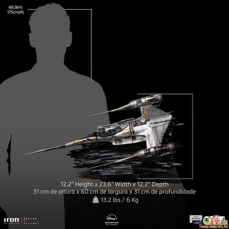 Iron Studios Star Wars: The Book of Boba Fett 1/20 Mando's N-1 Starfighter Demi Art Scale