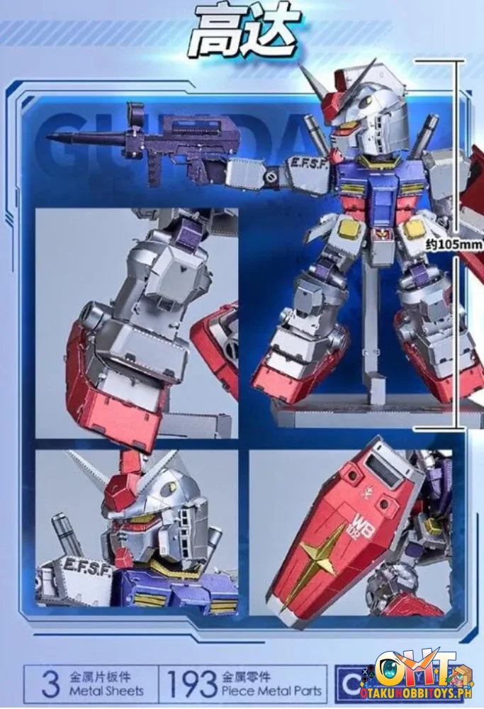 Bandai Mobile Suit Gundam Bn Metalworks Steel Poem Rx-78-2 Plastic Model Kit
