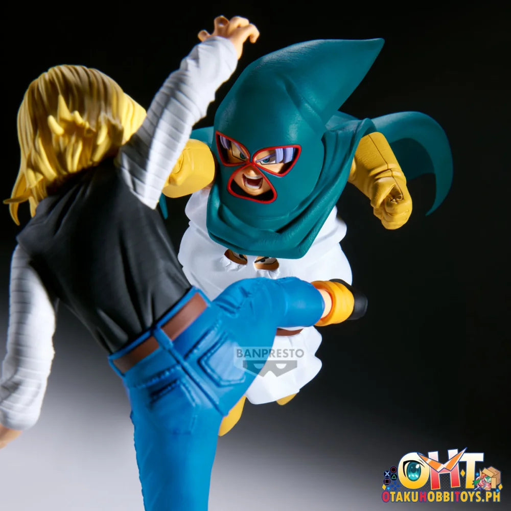 Banpresto Dragon Ball Z Match Makers Mighty Mask (vs Android 18 vs Mr. Satan) Prize Figure