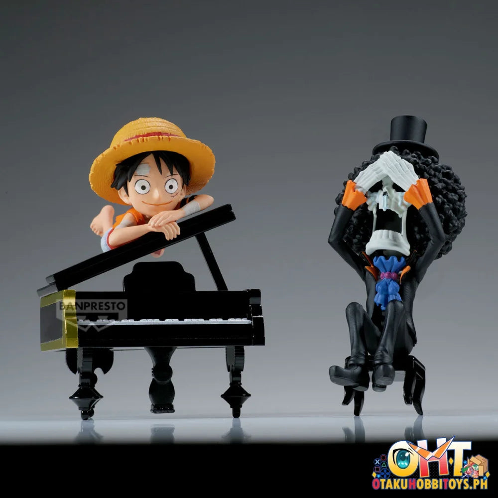 Banpresto One Piece World Collectable Figure Log Stories-monkey D.luffy & Brook-’That’s Great!! After All This Time