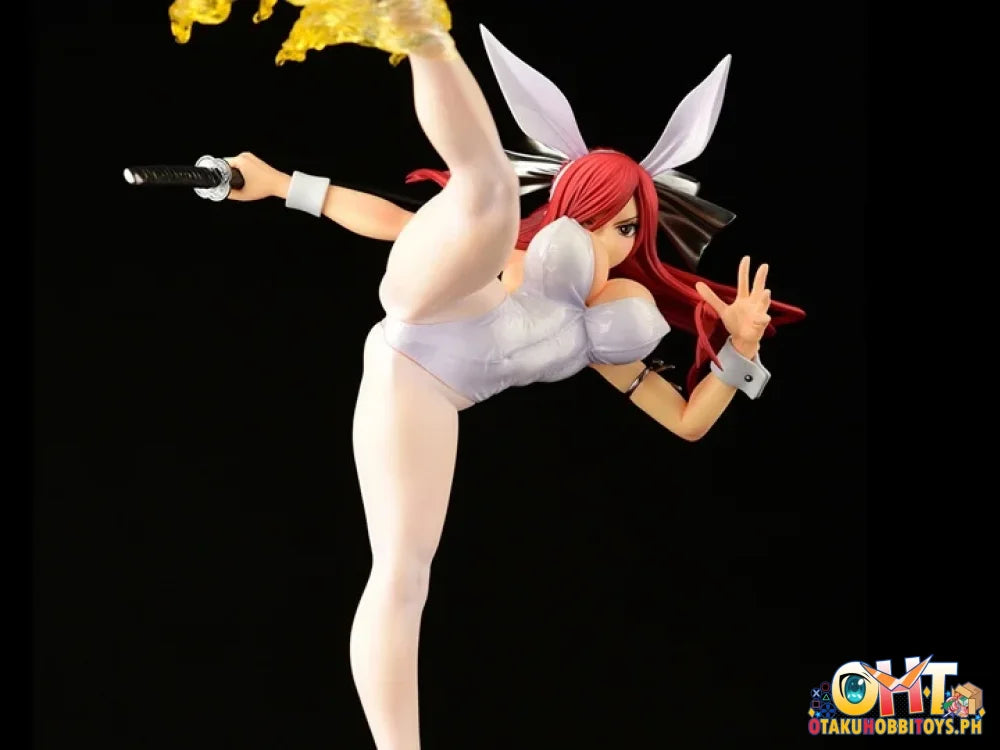 Erza Scarlet High Kickver. White Bunny Articulated Figure