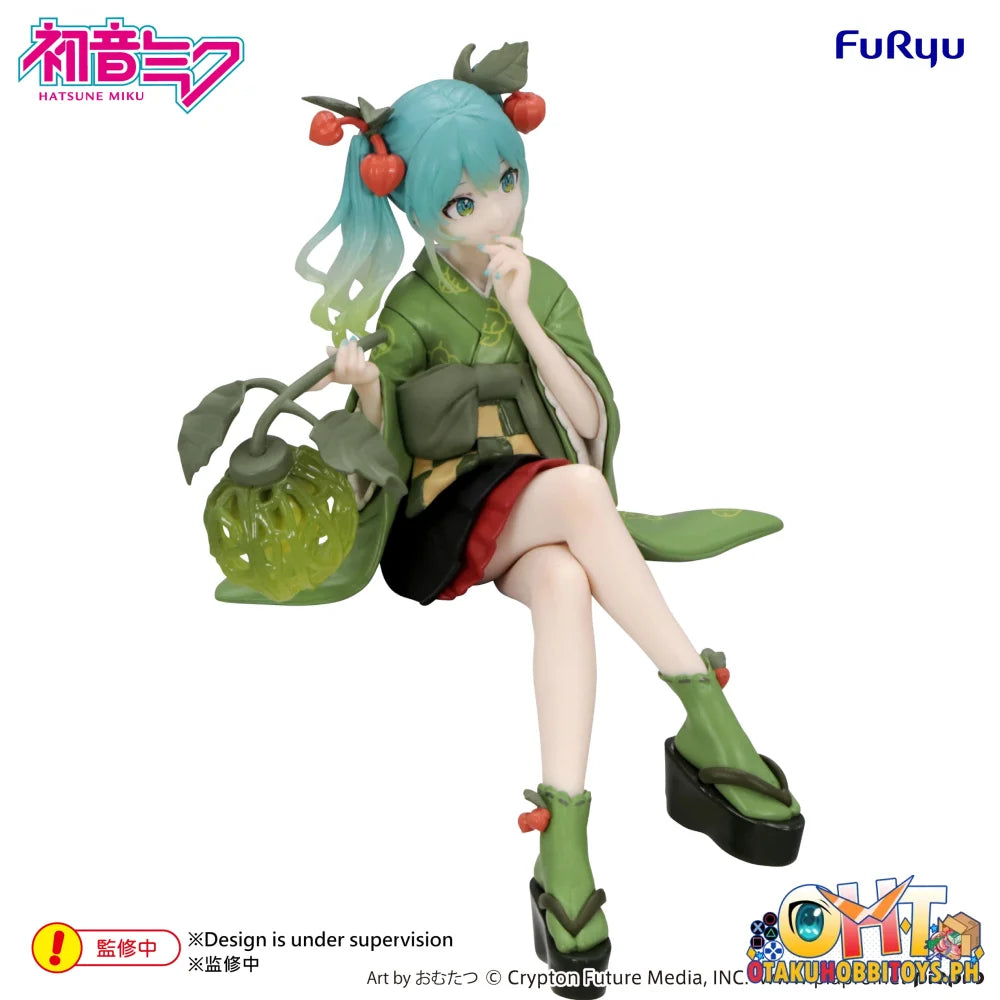 FuRyu Hatsune Miku Noodle Stopper Figure -Flower Fairy Winter Cherry Green Color ver.- - Prize Figure