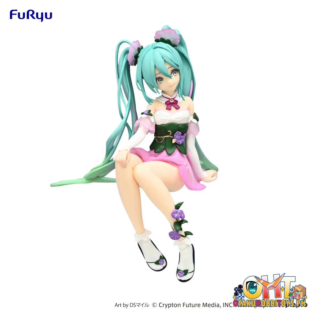 Furyu Vocaloid Noodle Stopper Hatsune Miku Flower Fairy Morning Glory Pink Color Ver. - Extra Slot