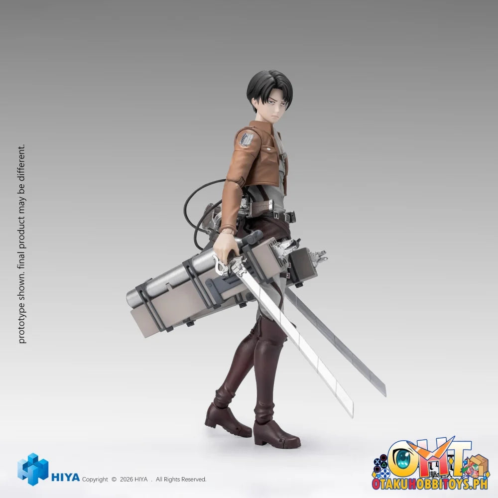 HIYA Toys Attack on Titan 1/12 Seasons 1-3 Levi Ackerman Collectible Action Figure - Articulated Figure