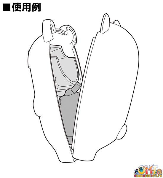 Nendoroid More Kigurumi Face Parts Case (Ghost Cat: White)