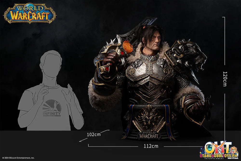 Infinity Studio X Blizzard Entertainment Varian Wrynn Life Size Bust Scale Figure