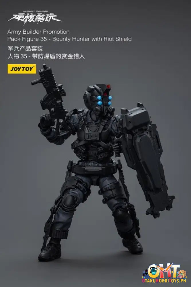 Joytoy 1/18 Army Builder Promotion Pack Figure 35 Bounty Hunter With Riot Shield Jt1545 Articulated