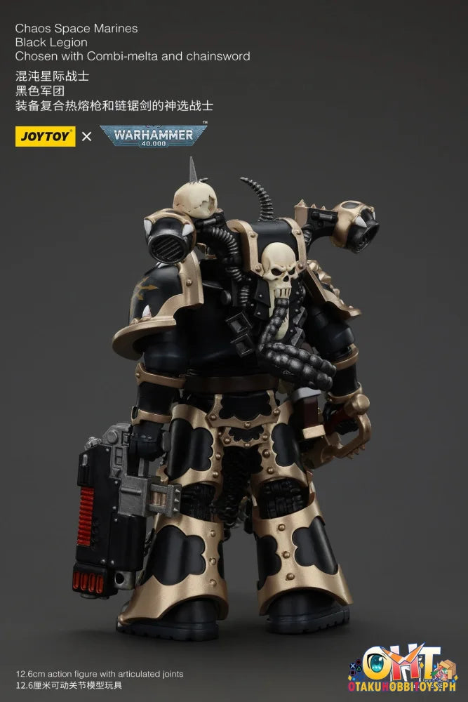 Joytoy 1/18 Chaos Space Marine Black Legion Chosen Warrior With Combi-Melta Gun And Chainsword