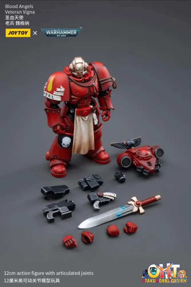 Joytoy Warhammer 40K 1/18 Blood Angels Veteran Vigna Jt3396 Articulated Figure