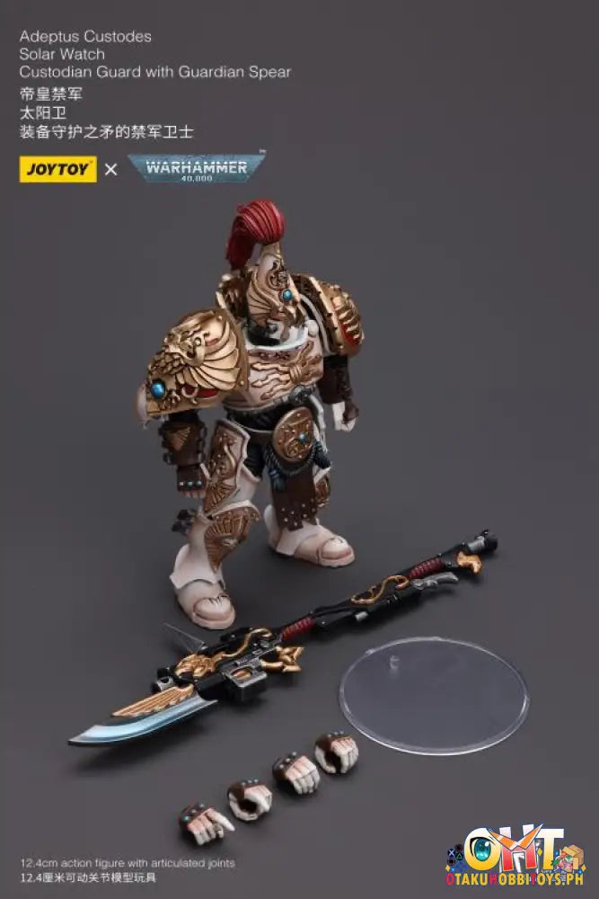 Joytoy Warhammer 40K 1/18 Adeptus Custodes Solar Watch Custodian Guard With Guardian Spear Jt9336
