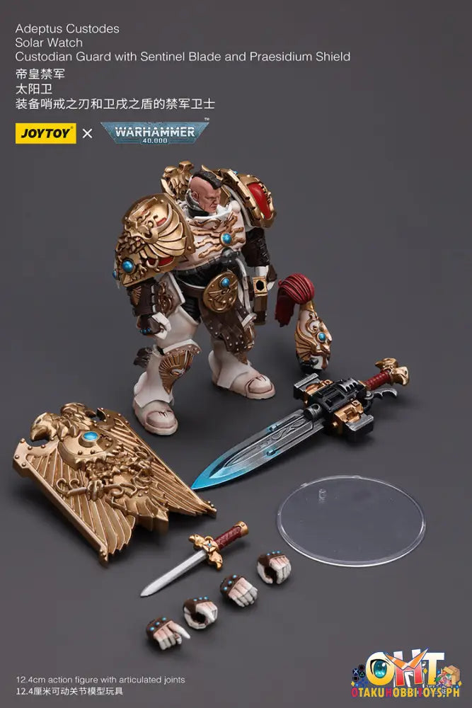 Joytoy Warhammer 40K 1/18 Adeptus Custodes Solar Watch Custodian Guard With Sentinel Blade And