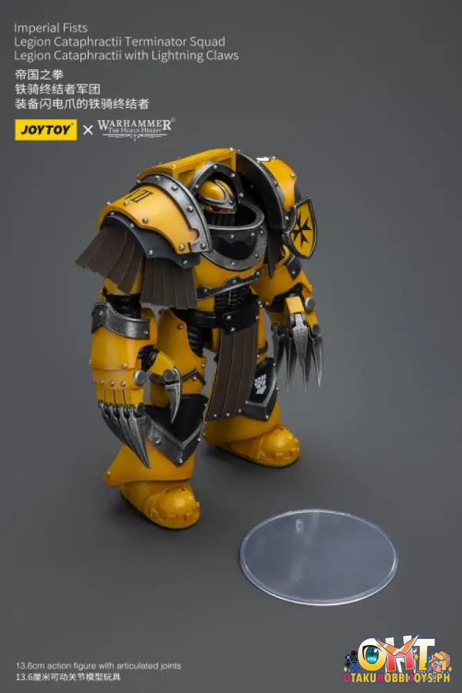 Joytoy Warhammer 40K 1/18 Imperial Fists Legion Cataphractii Terminator Squad Sergeant With