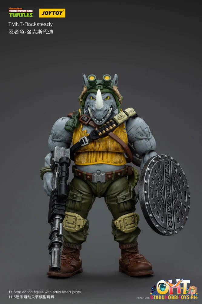Jt8469 1/18 Tmnt Rocksteady Articulated Figure