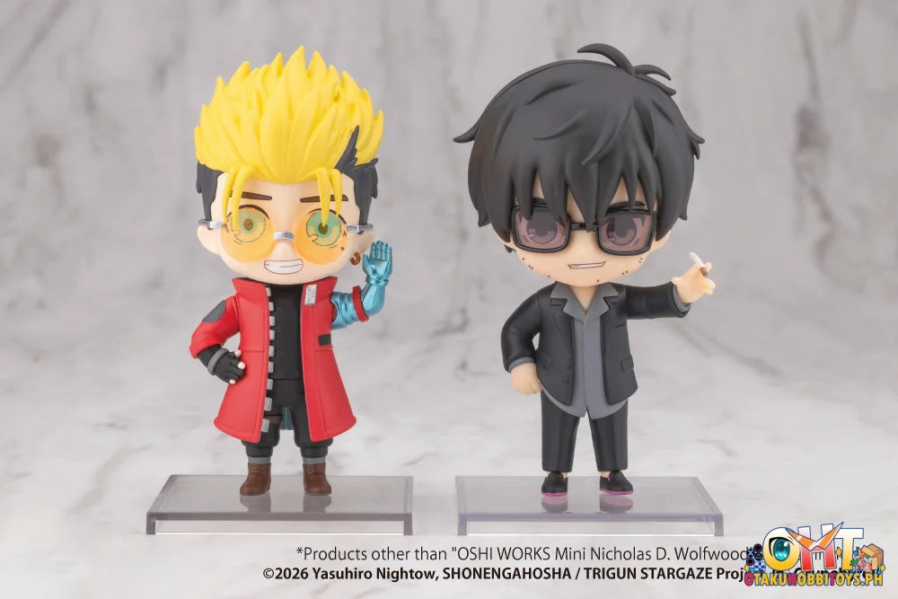 Kotobukiya TRIGUN STARGAZE OSHI WORKS Mini Nicholas D. Wolfwood - Plastic Model