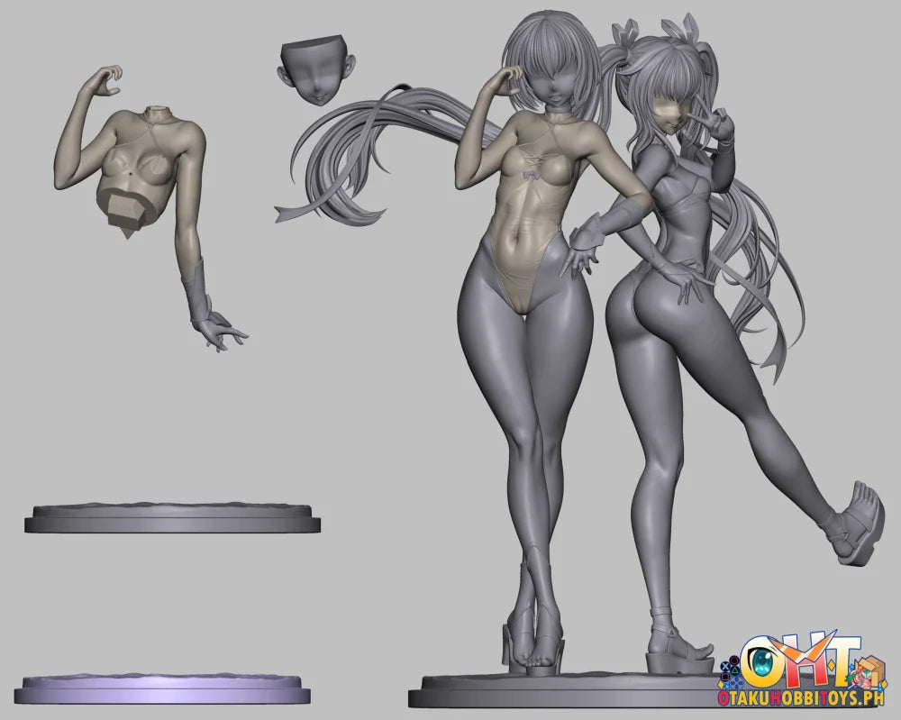 MAGI ARTS 1/6 Taimanin RPG X Swimsuit Adult Yukikaze & Yukikaze Mizuki Set - Scale Figure
