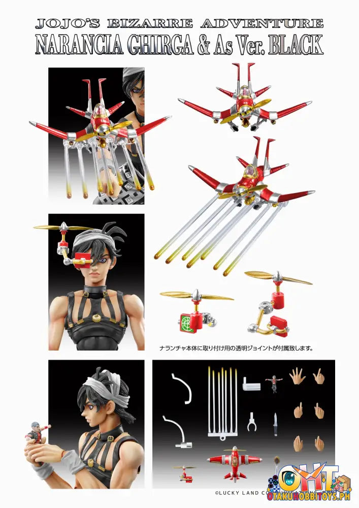 Medicom Super Action Statue Jojos Bizarre Adventure Part.v Narancia Ghirga & As Ver.black