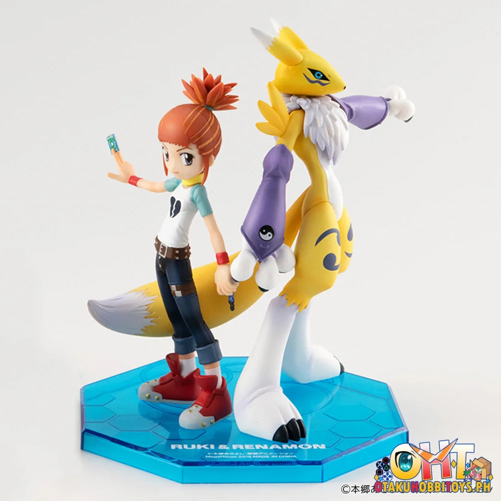 Megahouse G.E.M. Series Digimon Tamers Renamon & Ruki Makino (Repeat) - Scale Figure