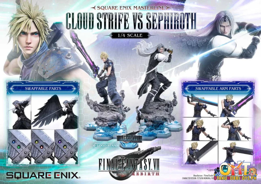 Prime 1 Studio 1/4 Cloud Strife Vs Sephiroth Scale Figure
