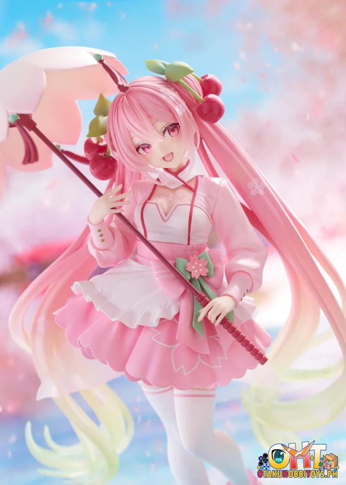 TAITO Hatsune Miku Sakura Miku AMP+ Figure (Sakura Dress Ver.) Prize Figure