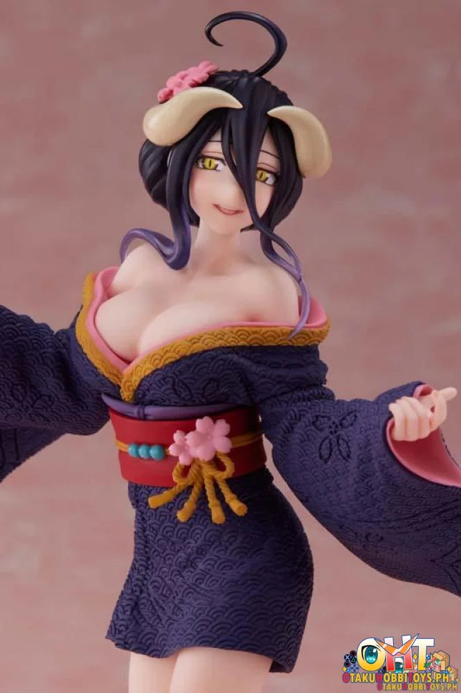 Taito Overlord Iv Coreful Figure Albedo Sakura Kimono Ver. Prize
