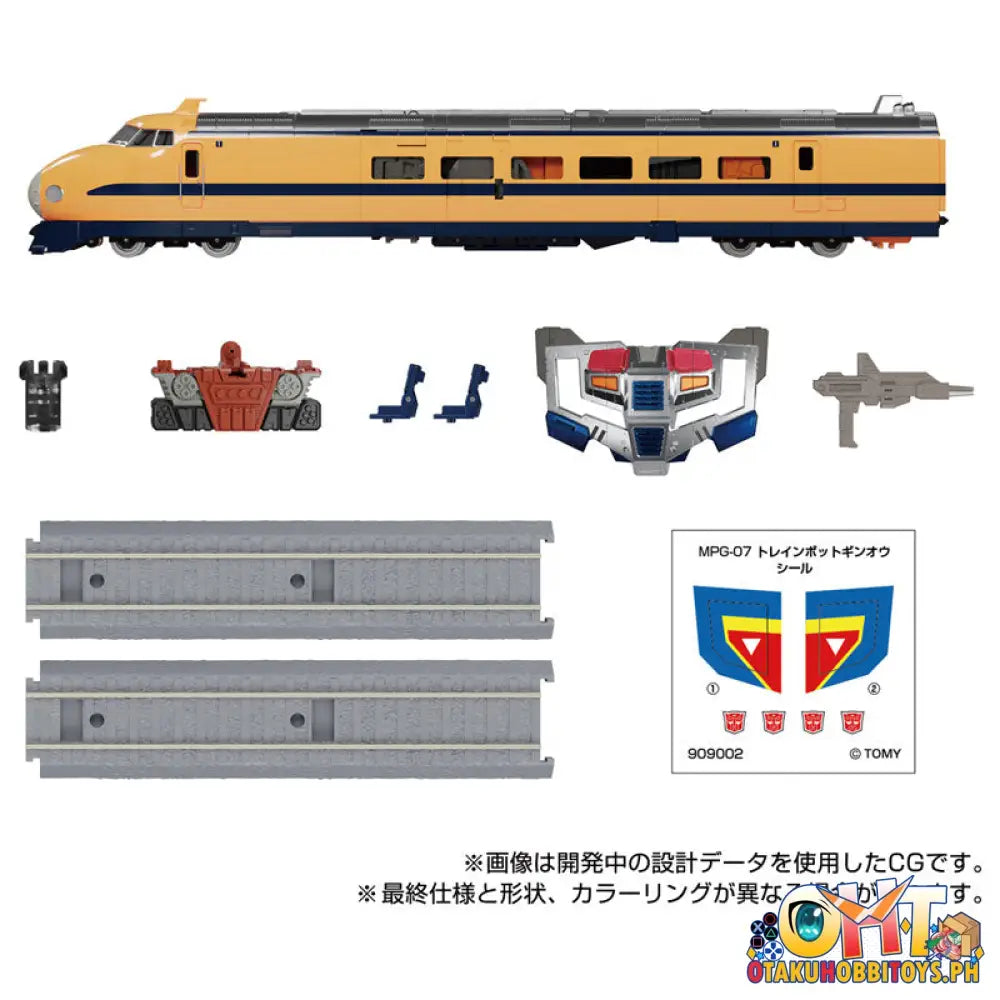 Takara Tomy Transformers Masterpiece Mpg-07 Trainbot Ginou Articulated Figure