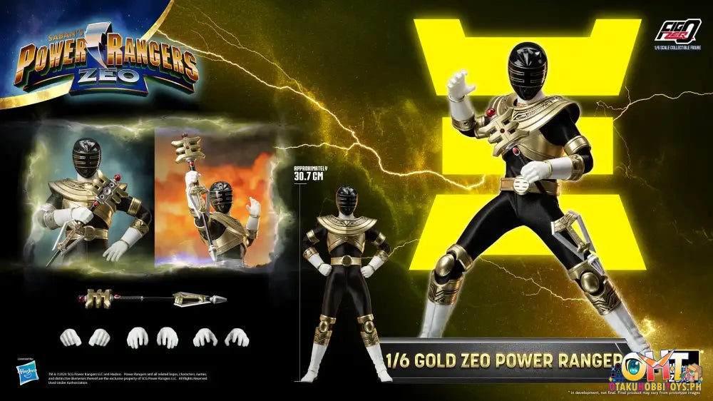 Threezero Power Rangers Zeo Figzero 1/6 Gold Ranger