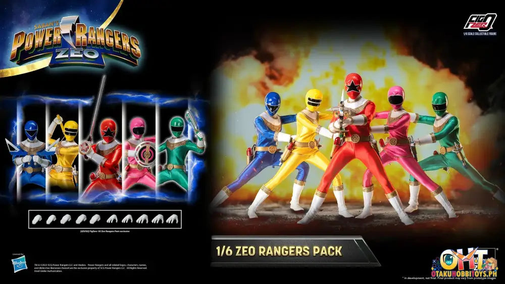 Threezero Power Rangers Zeo Figzero 1/6 Pack 3Z07620W0