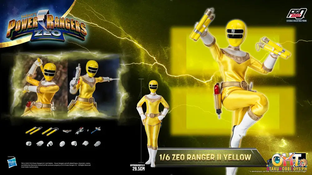 Threezero Power Rangers Zeo Figzero 1/6 Ranger Ii Yellow 3Z05846W0