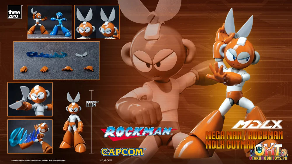 Threezero Rockman / Mega Man MDLX Cutman Articulated Figure