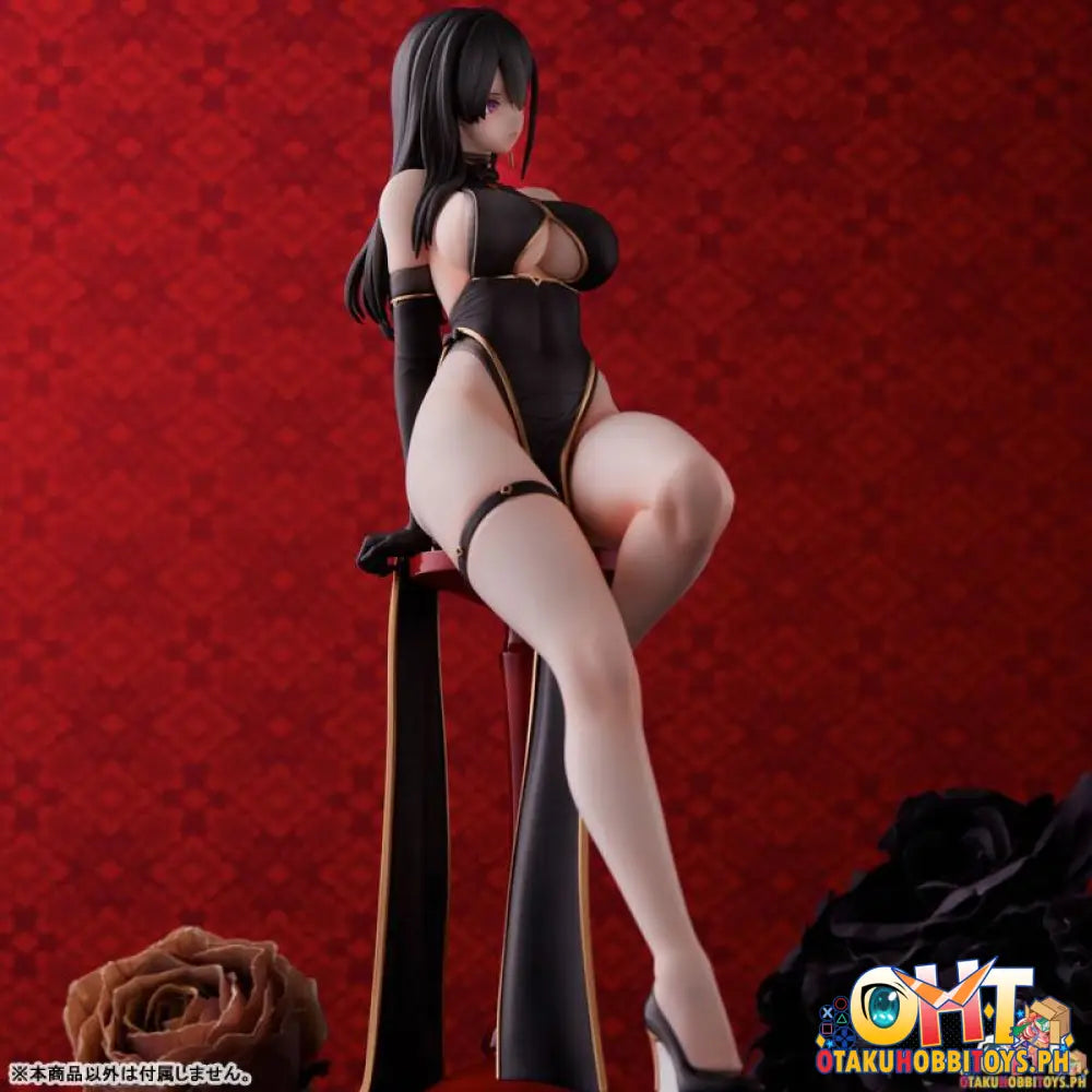 Union Creative Hayabusa Illustration Black China Dress-Chan