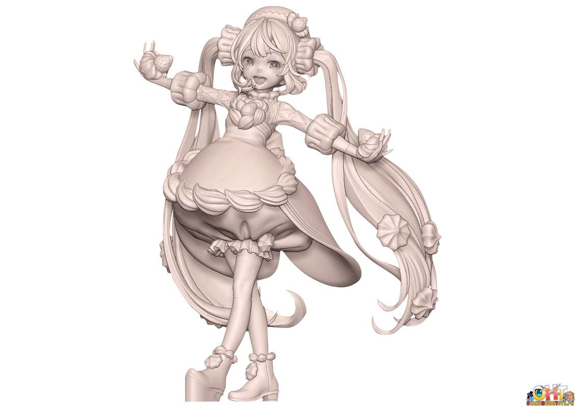 Furyu Hatsune Miku Sweet Tea Time Figure Strawberry Short Ver.
