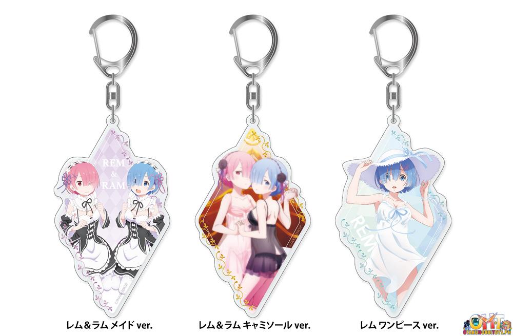 HOBBY STOCK Re:ZERO -Starting Life in Another World- Big Acrylic Keychain 3 Pieces Set