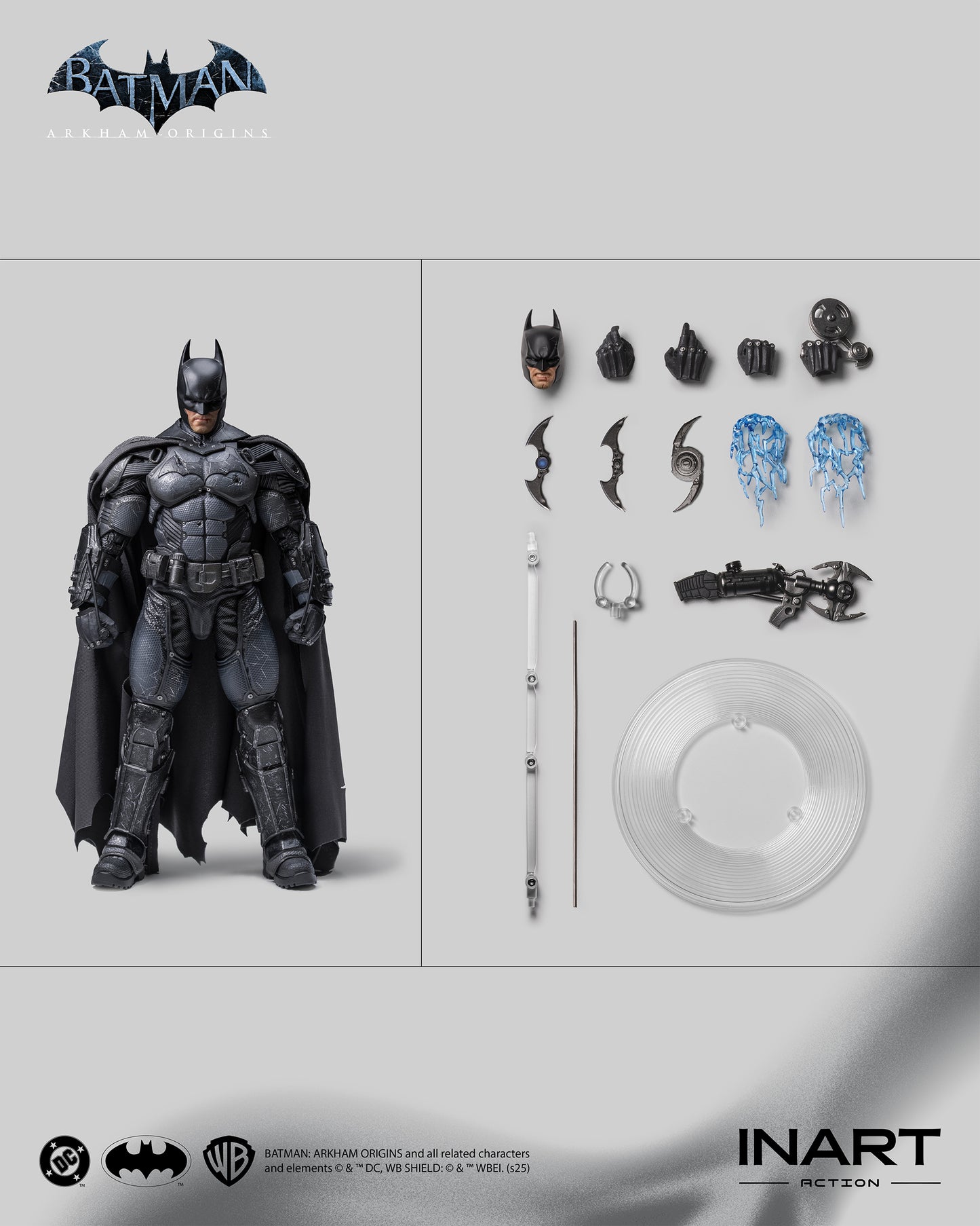 INART Action Batman: Arkham Origins Batman (Battle Damaged Version) Action Figure