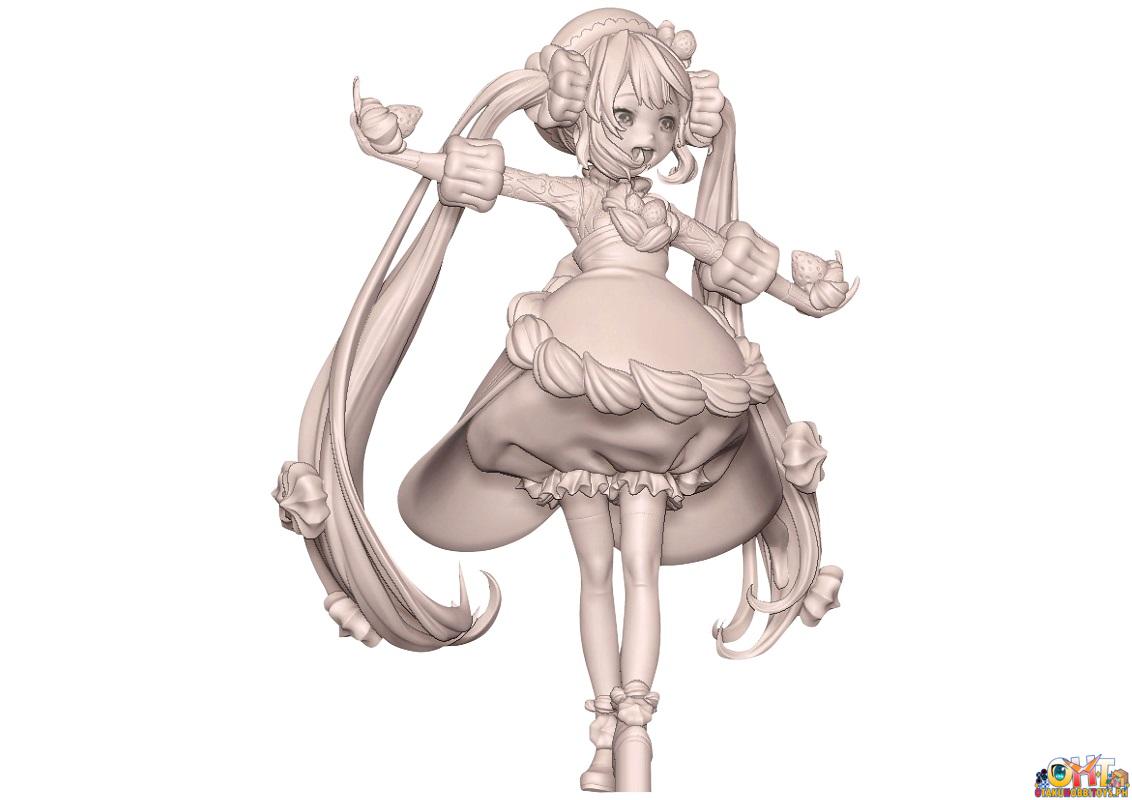 Furyu Hatsune Miku Sweet Tea Time Figure Strawberry Short Ver.