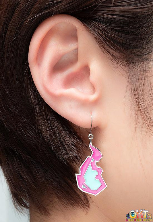 Orange Rouge Burnish Flare Earrings