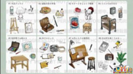 Re-Ment Snoopy's Art Studio (Set of 8)