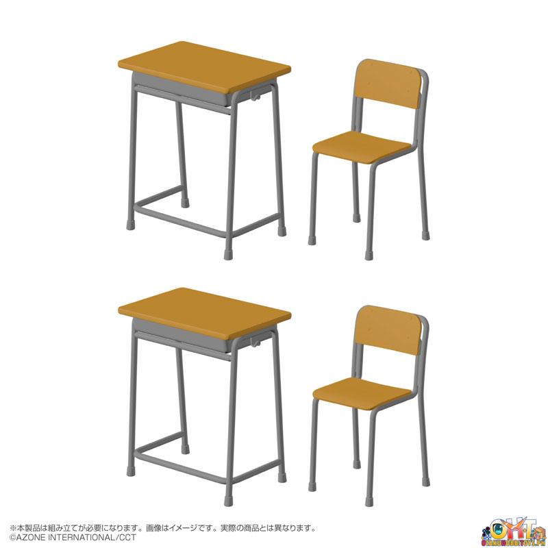Azone AzoPla Series 1/6 School Desk and Chair Plastic Model Kit