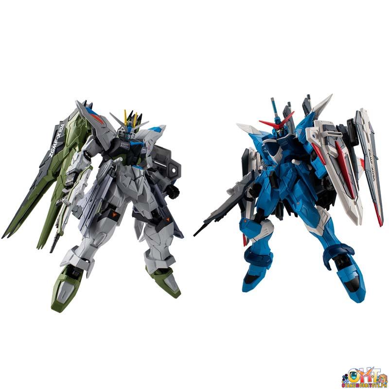 Bandai Mobile Suit Gundam G-Frame FA Freedom Gundam (REAL TYPE COLOUR) & Justice Gundam (REAL TYPE COLOUR) Set W/o Gum