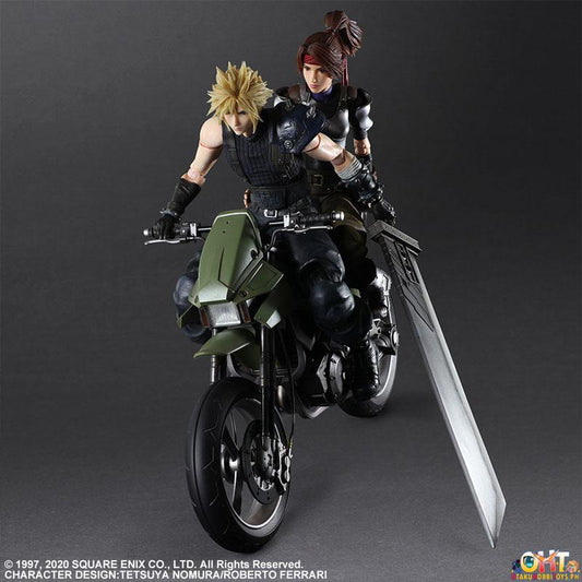 Play Arts Kai Action Figure Jessie, Cloud & Motorcycle Set - Final Fantasy® VII Remake