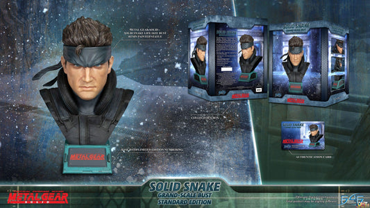 First4Figures Metal Gear Solid - Solid Snake Grand-Scale Bust [Standard Edition GSB]