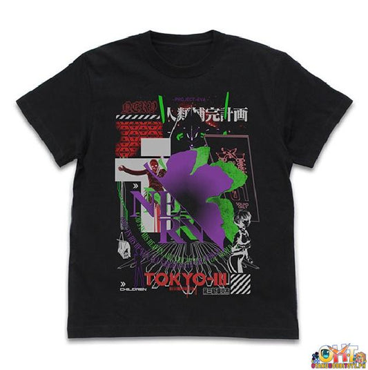 COSPA Evangelion NERV Acid Graphics T-shirt MEDIUM