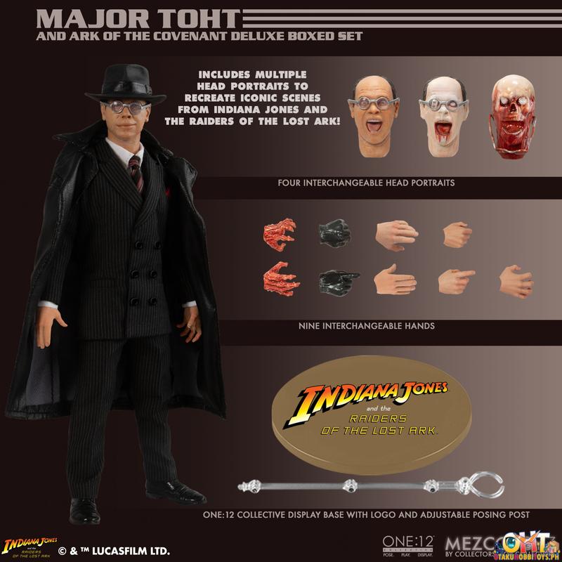 Mezco One:12 Collective Major Toht and Ark of the Covenant Deluxe Boxed Set