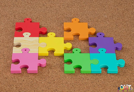 Nendoroid More Puzzle Base (Blue/Red/Orange/Yellow/Wood Grain/Green/Purple/Pink)